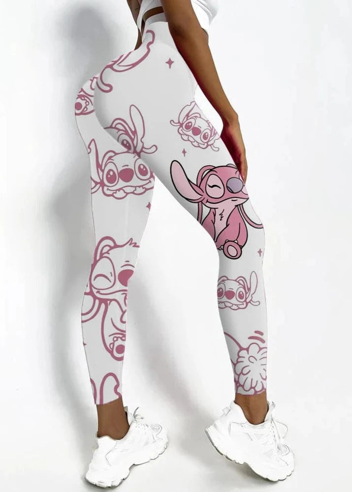 Disney Stitch Printed Yoga Leggings