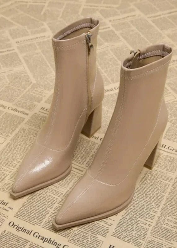 Teonclothingshop Elegant High Heels Ankle Boots for Women