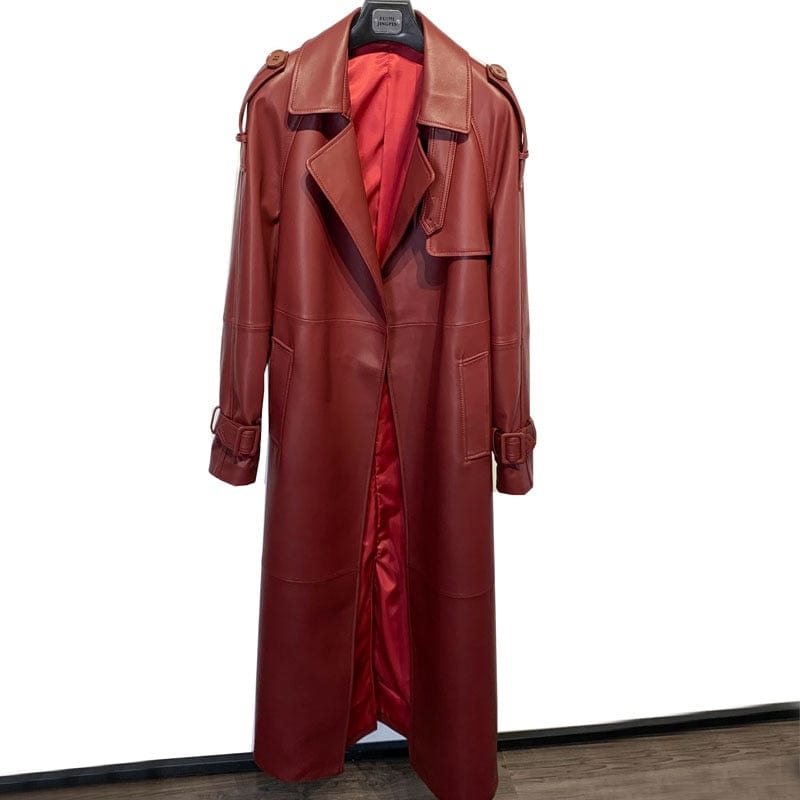 Teonclothingshop as shown 4 / S Elevate your office attire with a leather coat