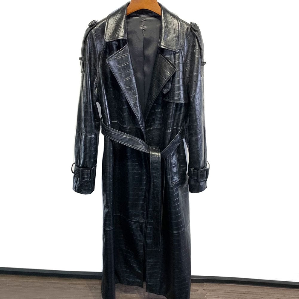 Teonclothingshop Elevate your office attire with a leather coat