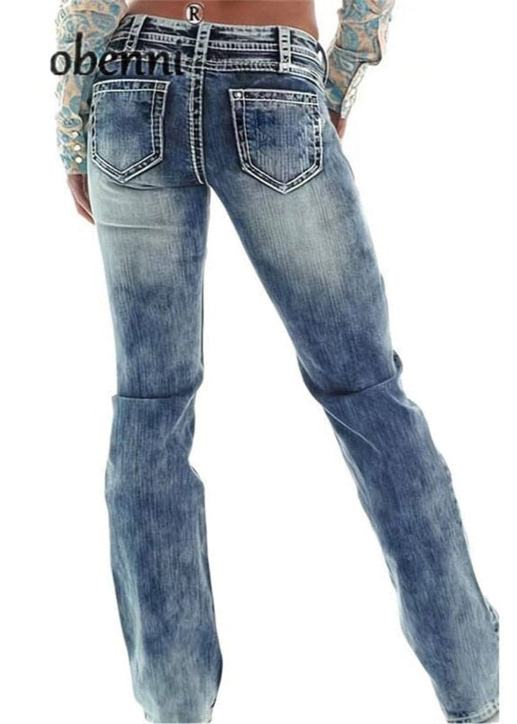 Teonclothingshop Embrace Comfort and Style with our High Waist Straight Jeans
