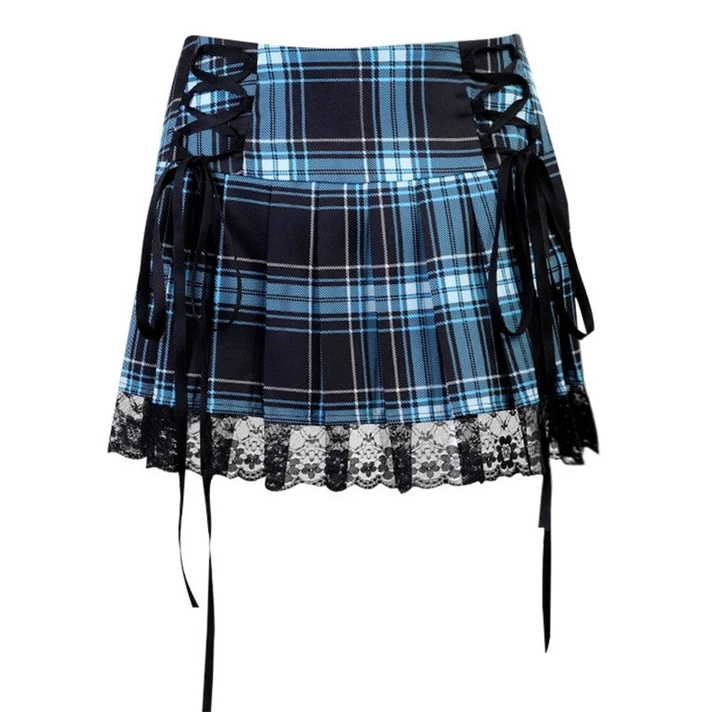 Teonclothingshop Embrace Edgy Style: Gothic Grunge Mini Skirt for Summer