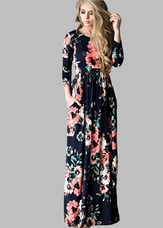 Teonclothingshop Fashion Dresses Women Printed Party Gown Ladies