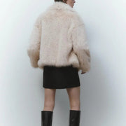 Teonclothingshop Fashion fur jacket, women's coat