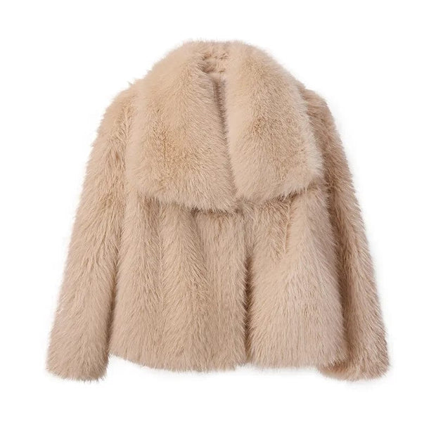 Teonclothingshop Fashion fur jacket, women's coat