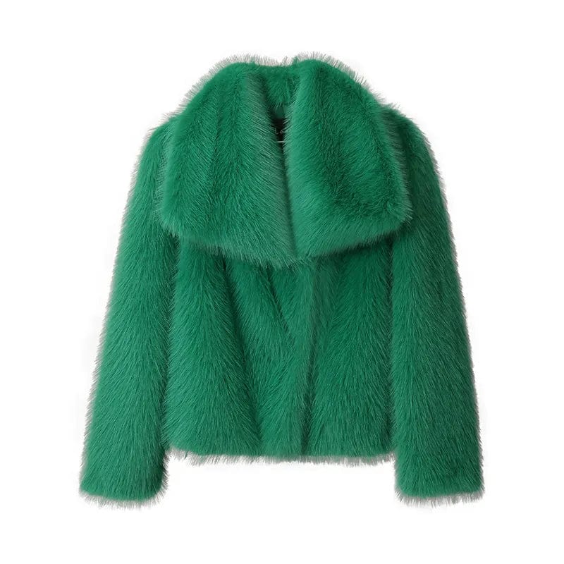 Teonclothingshop Fashion fur jacket, women's coat