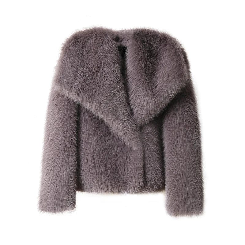 Teonclothingshop Fashion fur jacket, women's coat