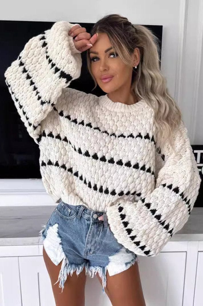 Teonclothingshop Fashion oversized pullover with round neck