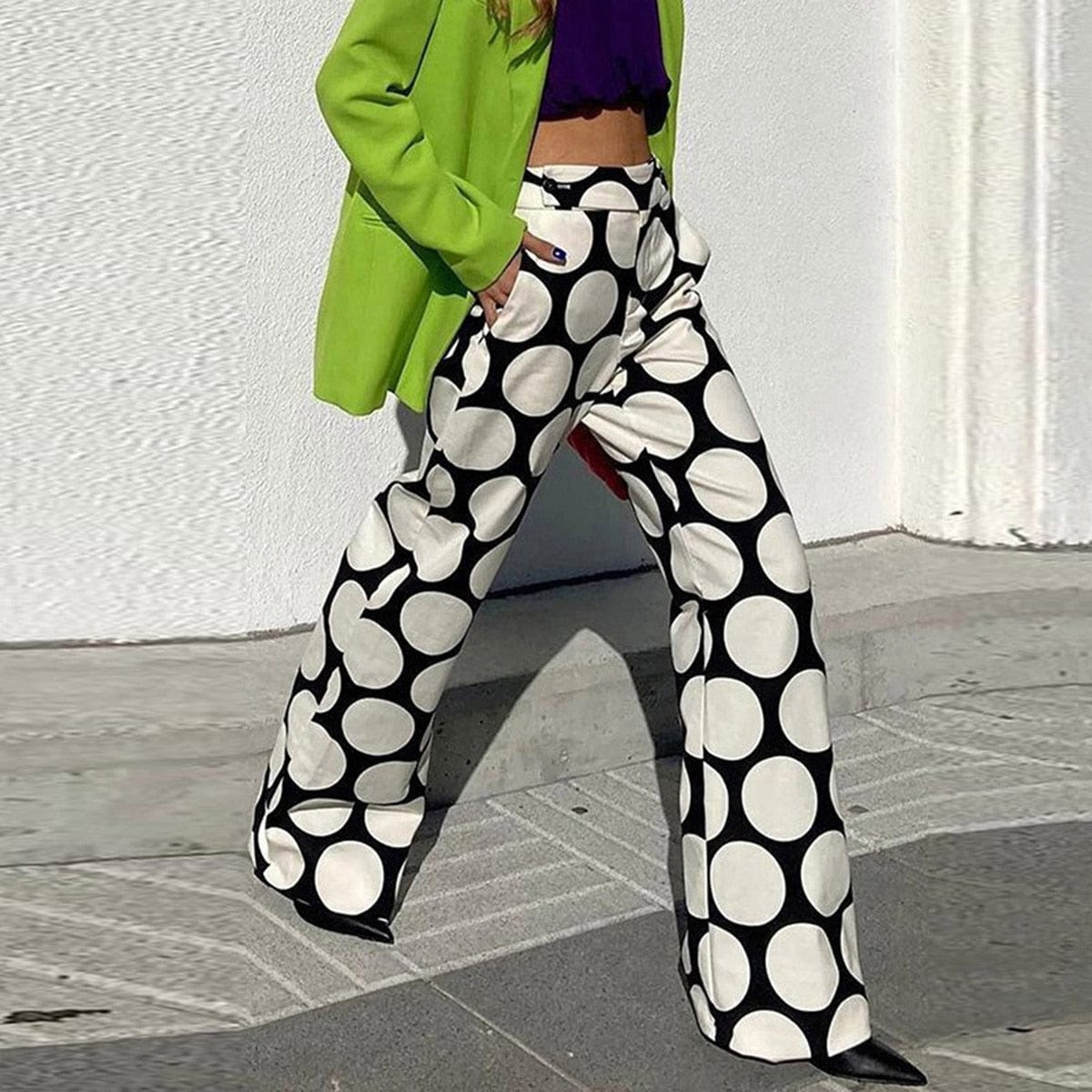 Teonclothingshop Fashion Printed Wide Leg Pants for Women