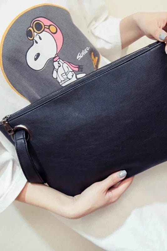 Teonclothingshop Fashion PU leather clutch bag for women