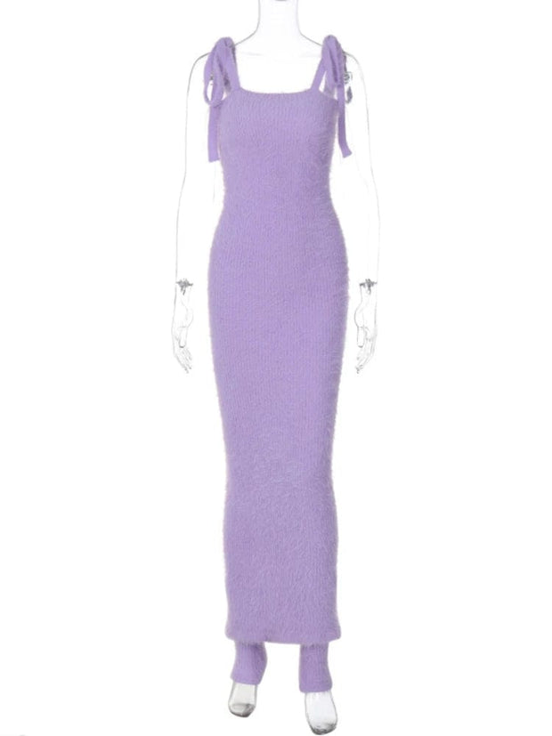 Teonclothingshop Purple / S Fashion Street Dresses Ladies
