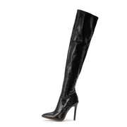 Teonclothingshop Fashionable leather boots over the knee