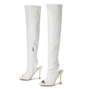 Teonclothingshop Fashionable leather boots over the knee