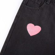 Teonclothingshop Fashionable love printed jeans