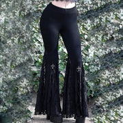 Teonclothingshop Goth Mall wide leg lace pants