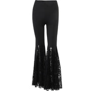 Teonclothingshop Goth Mall wide leg lace pants