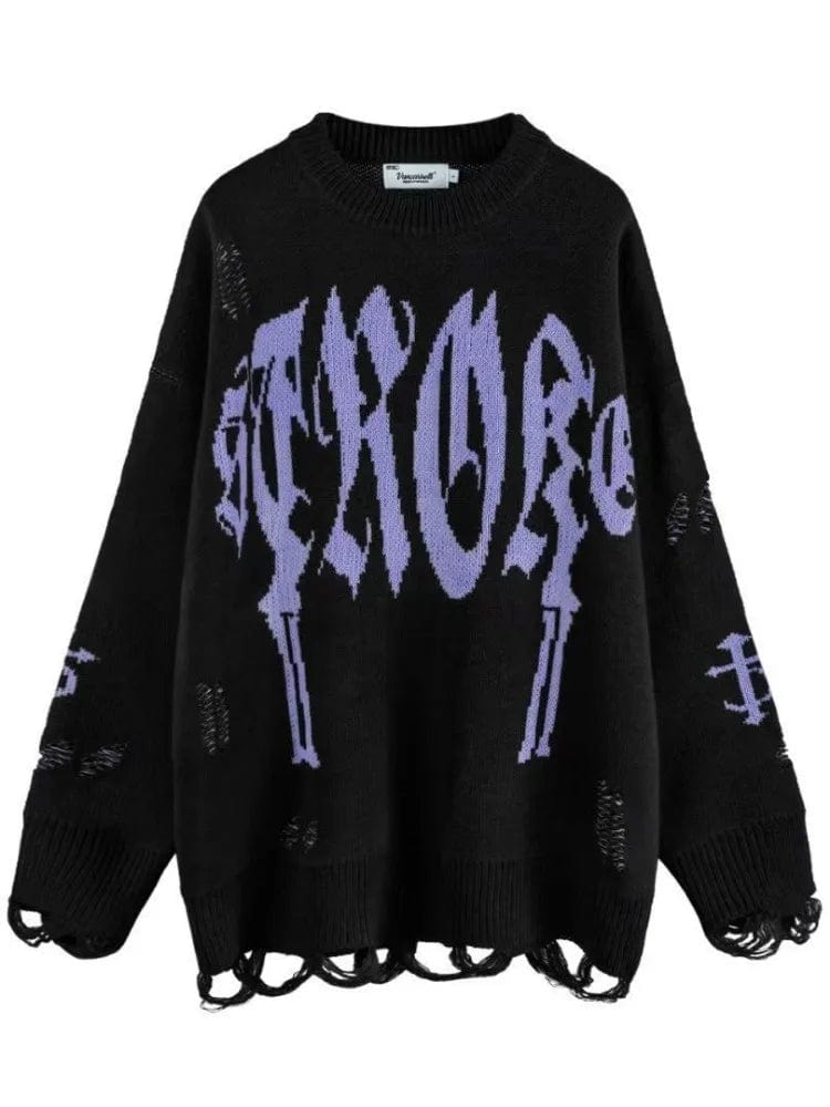 Teonclothingshop Gothic black pullover