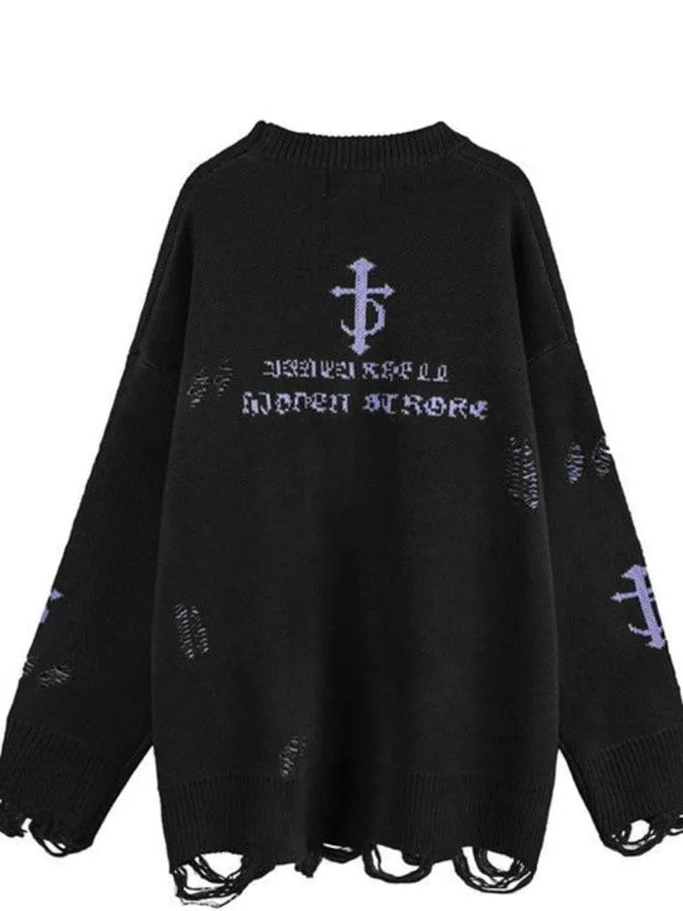 Teonclothingshop Gothic black pullover