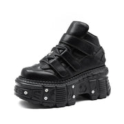 Teonclothingshop Gothic Punk Platform Ankle Boots for Women