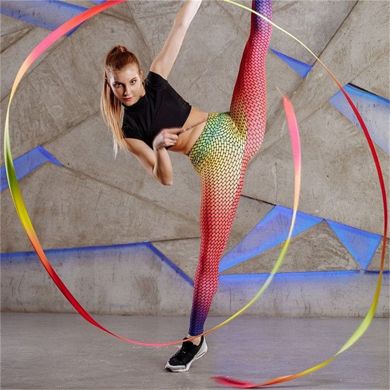 Teonclothingshop Gradient mesh print leggings