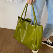 Teonclothingshop Green vintage women's bag with large capacity