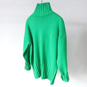 Teonclothingshop Green / S High Quality 2022 Autumn Winter Turtleneck Pullover