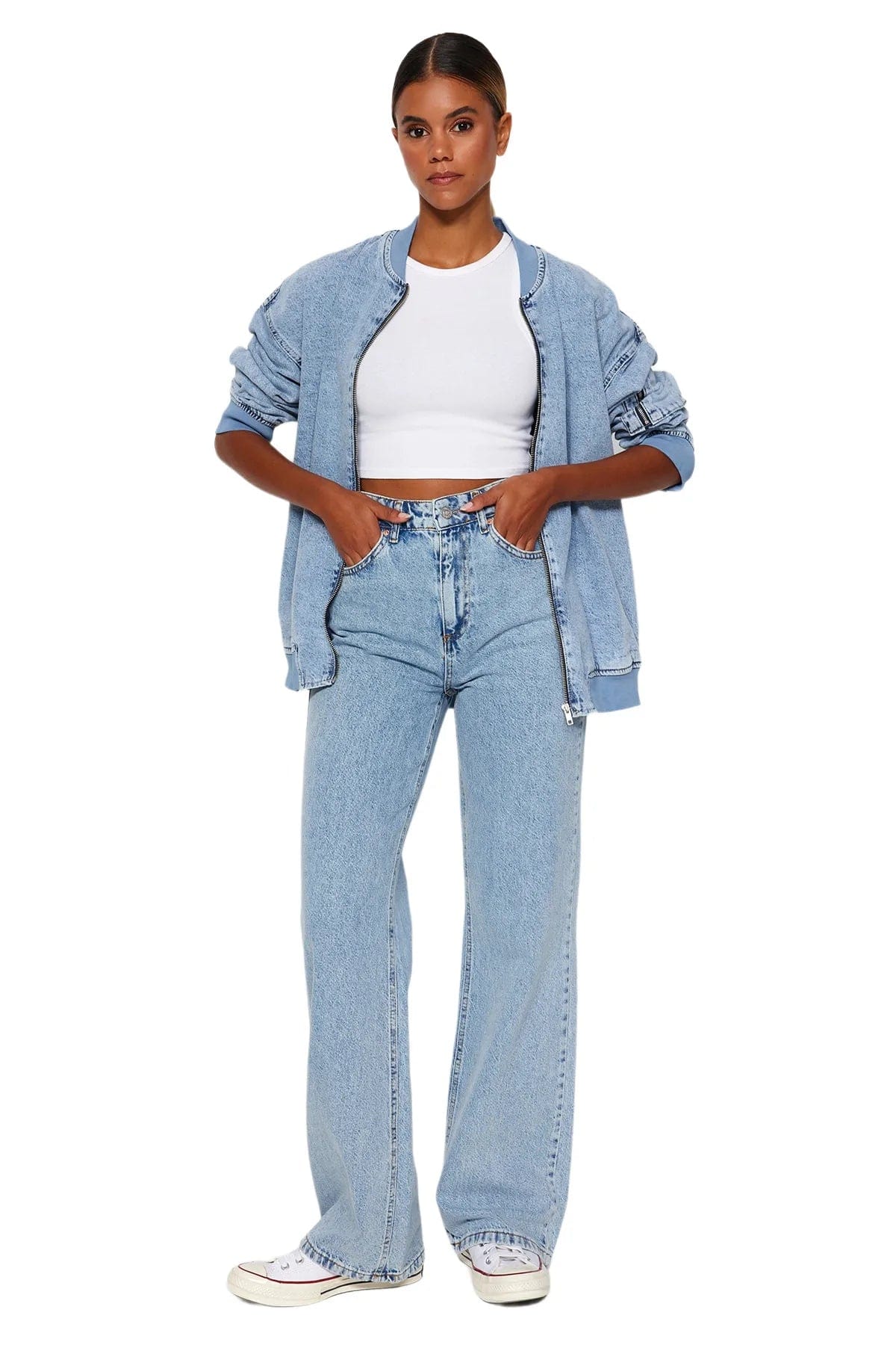 Teonclothingshop High Waist Denim Jeans