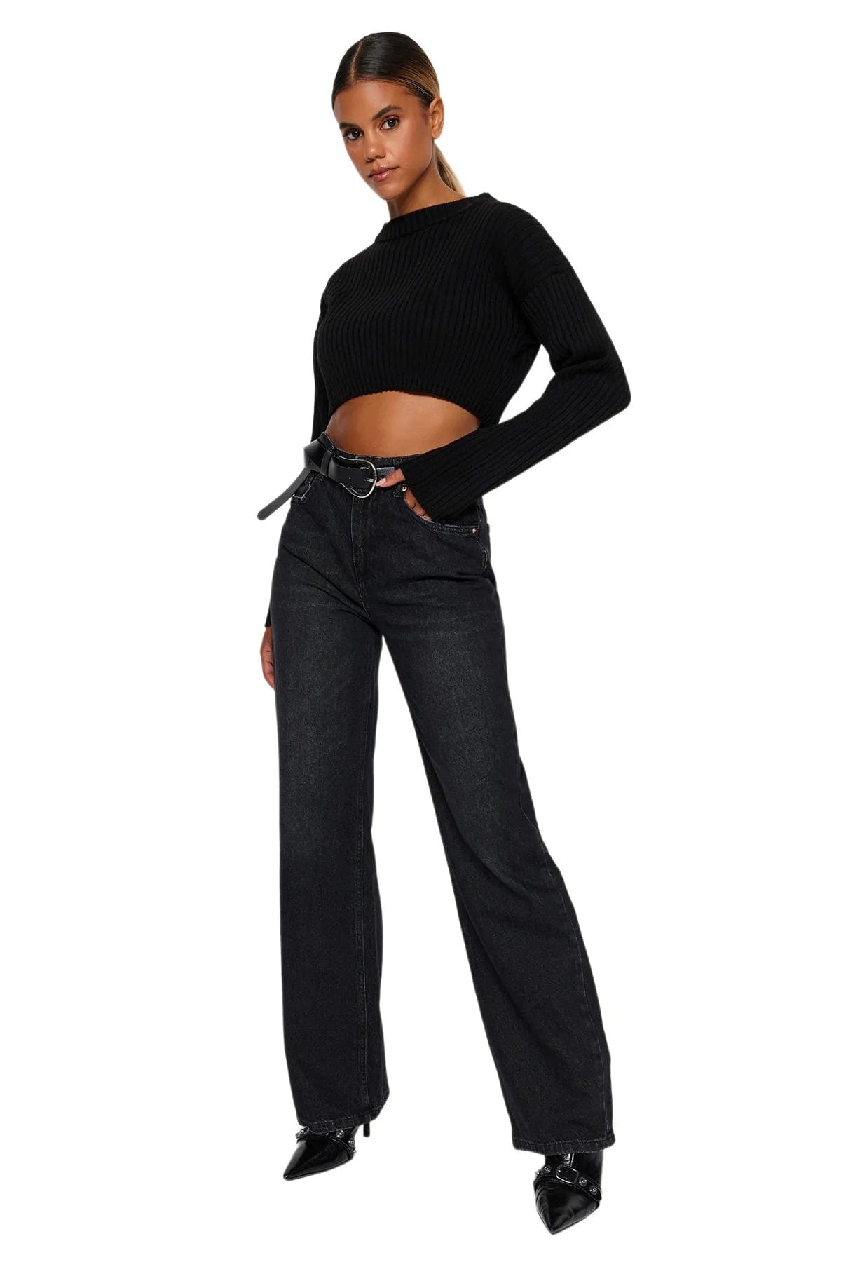 Teonclothingshop High Waist Denim Jeans