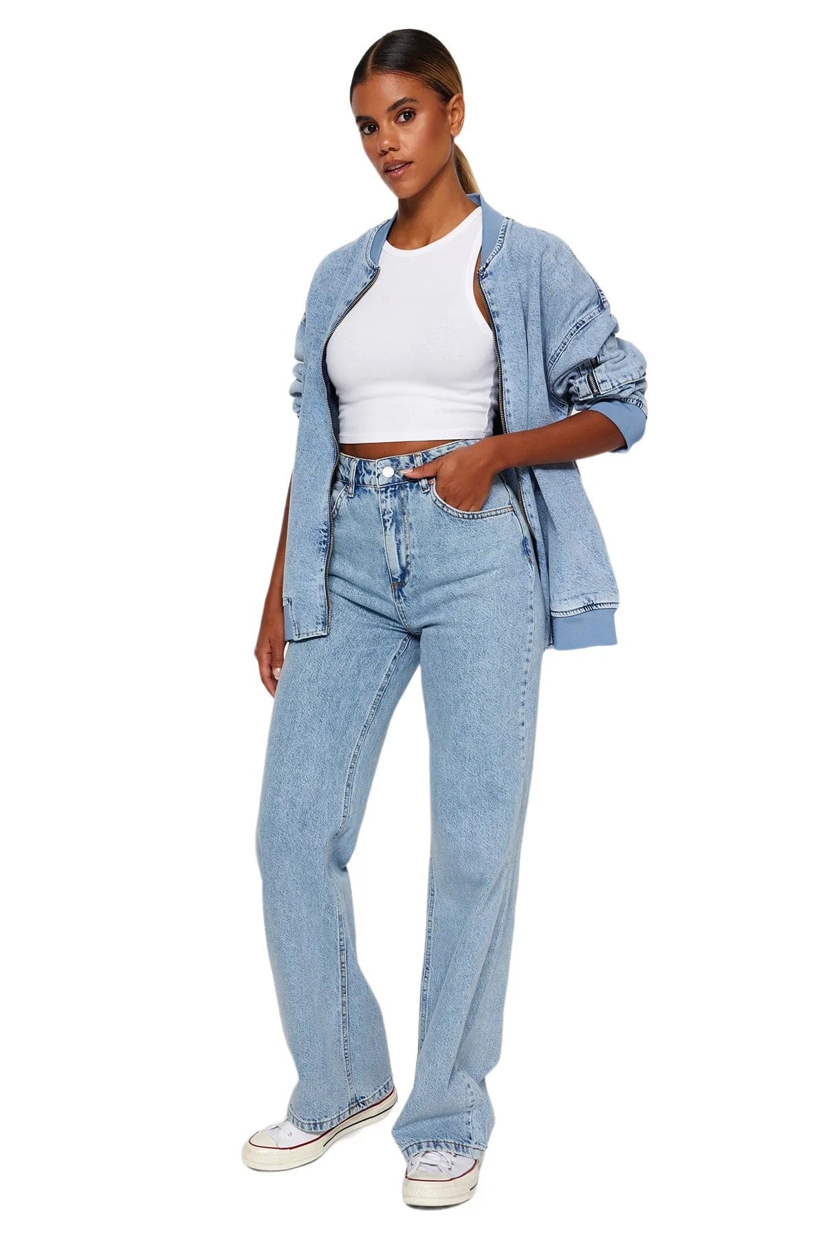 Teonclothingshop High Waist Denim Jeans