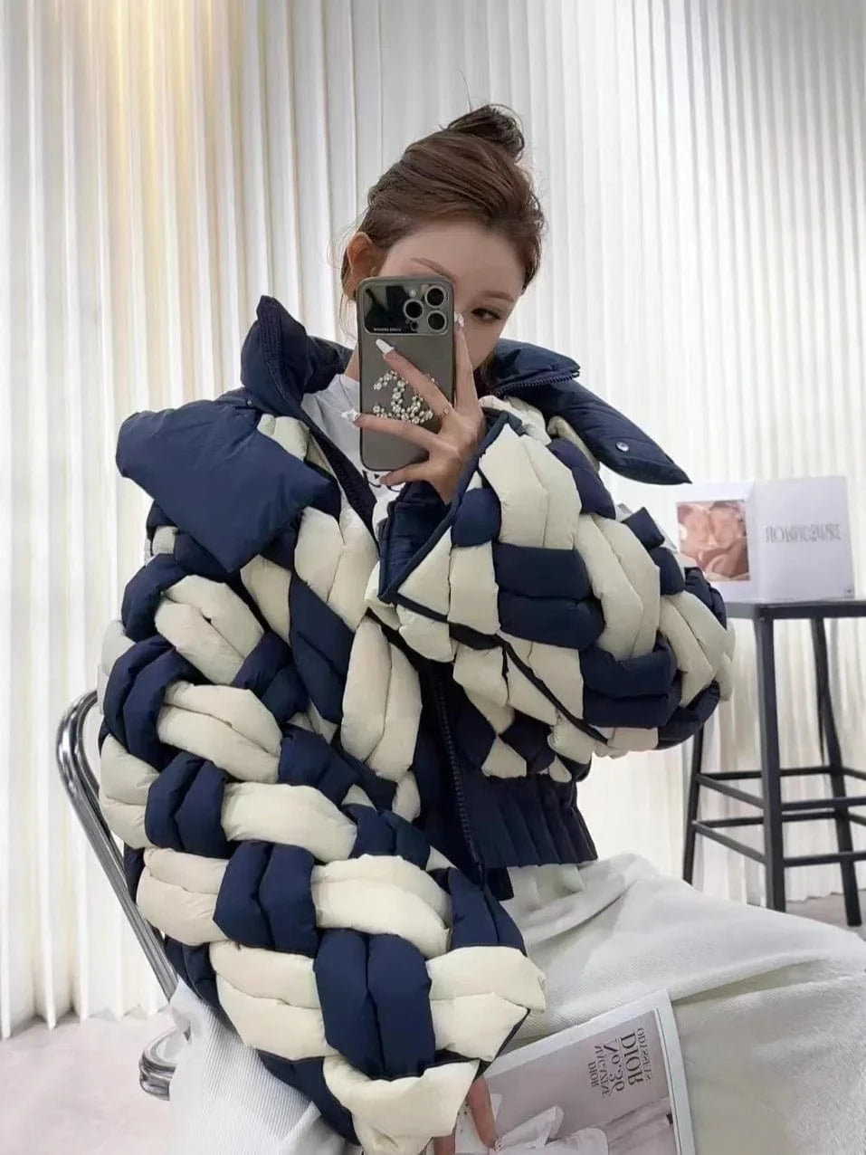 Hooded Quilted Short Jacket