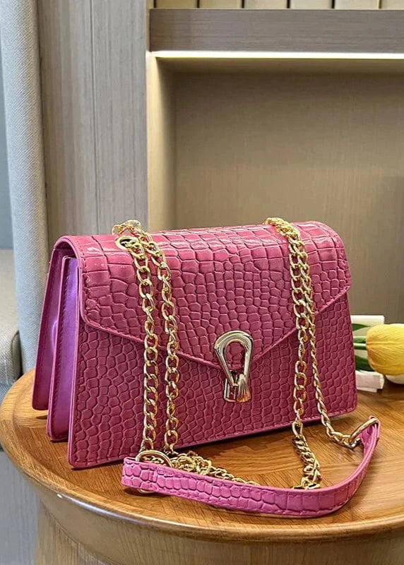 Imitation Crocodile Pattern Shoulder Bags