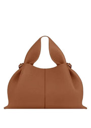Brown handbag on a white background