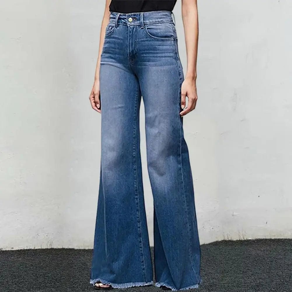 Teonclothingshop Lightweight retro wide-leg mid-rise jeans