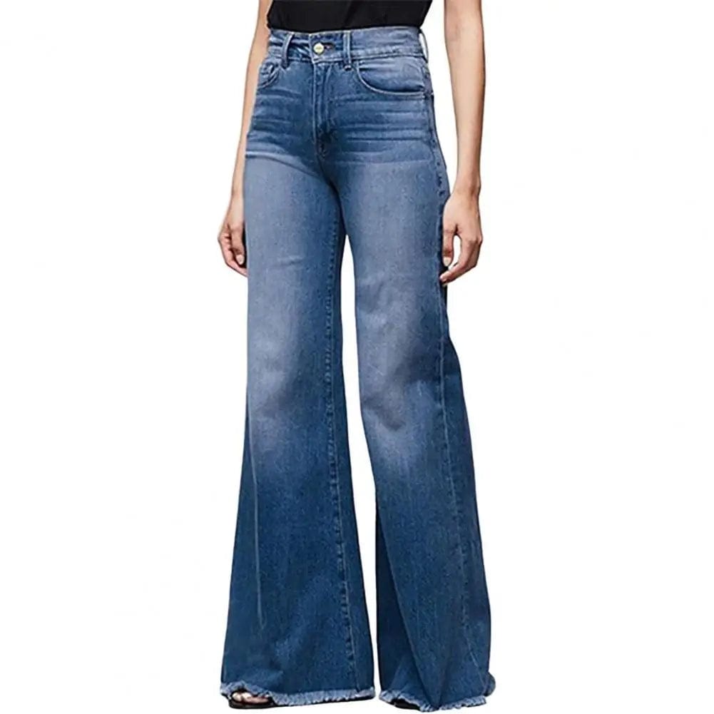 Teonclothingshop Lightweight retro wide-leg mid-rise jeans