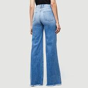 Teonclothingshop Lightweight retro wide-leg mid-rise jeans