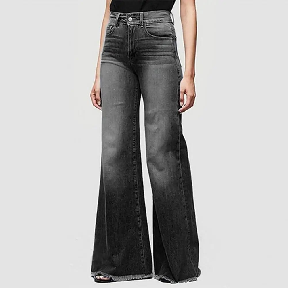 Teonclothingshop Lightweight retro wide-leg mid-rise jeans