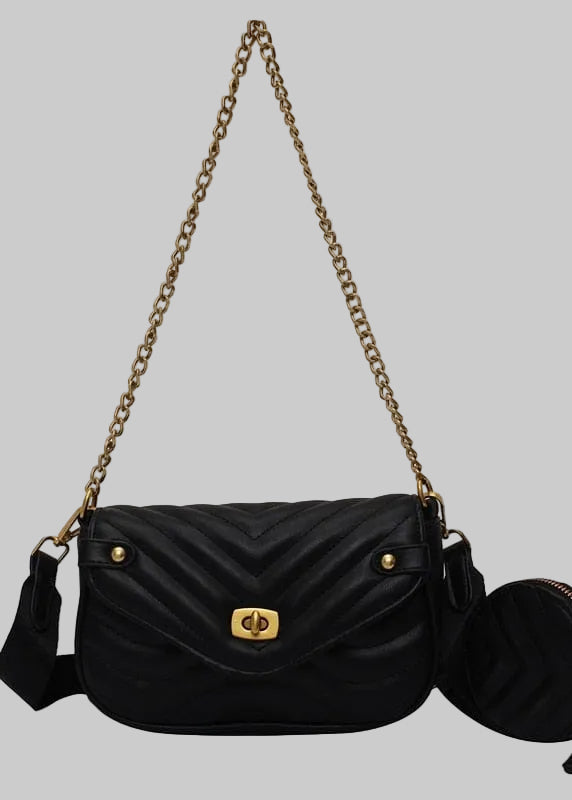 Teonclothingshop Luxury designer handbag for women 2 pcs/set Chain with embroidery thread