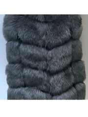 Teonclothingshop Luxury women's X-long faux fur vest