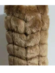 Teonclothingshop Luxury women's X-long faux fur vest