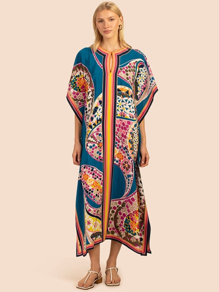 Teonclothingshop Maxi Bohemian Dresses, Beach Wear Pareo Swimwear