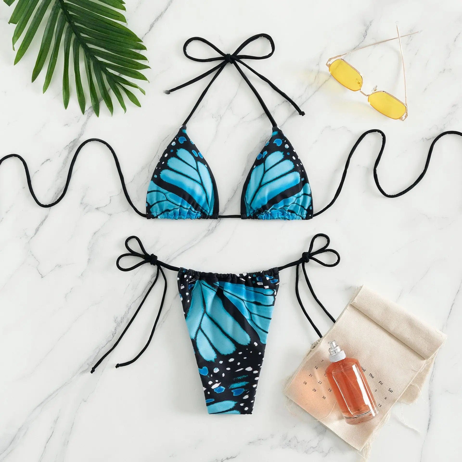 Teonclothingshop Micro bikini sets with butterfly print