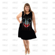 Teonclothingshop Minnie Mouse Disney Plus Size Summer Dresses Woman