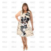 Teonclothingshop Minnie Mouse Disney Plus Size Summer Dresses Woman