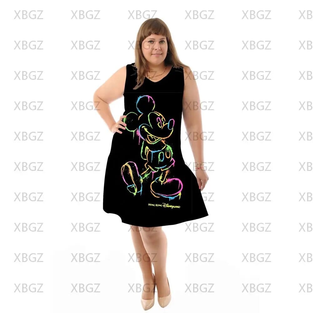 Teonclothingshop Minnie Mouse Disney Plus Size Summer Dresses Woman