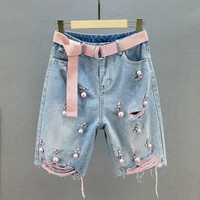 Teonclothingshop Modern and personalized women's denim shorts