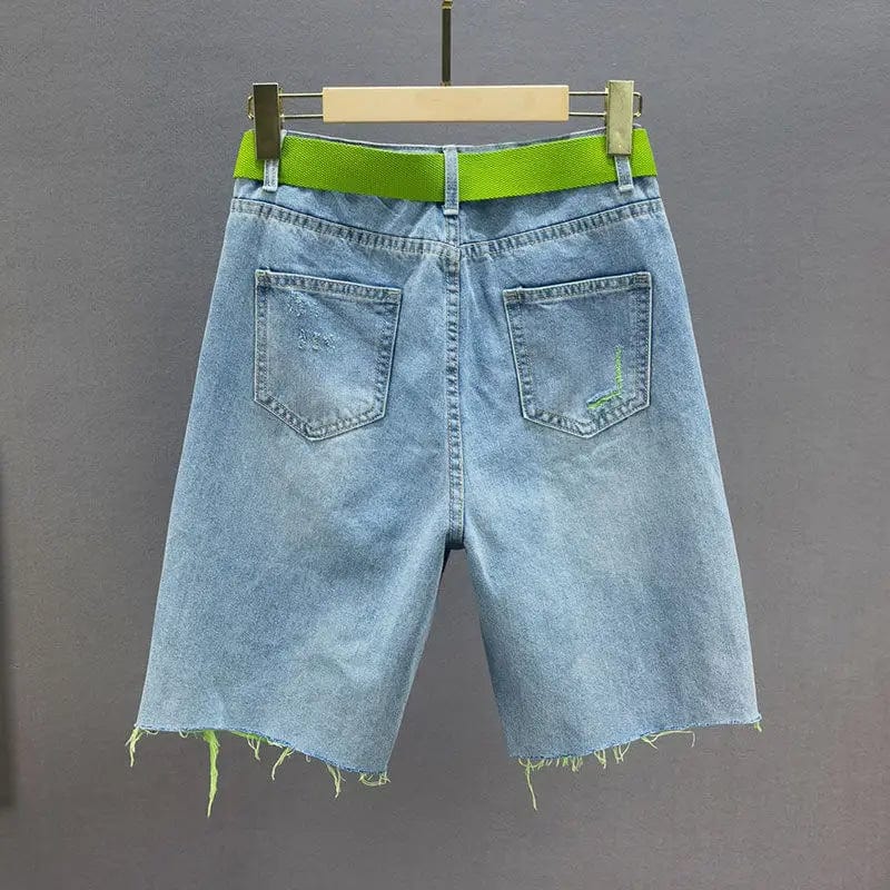 Teonclothingshop Modern and personalized women's denim shorts