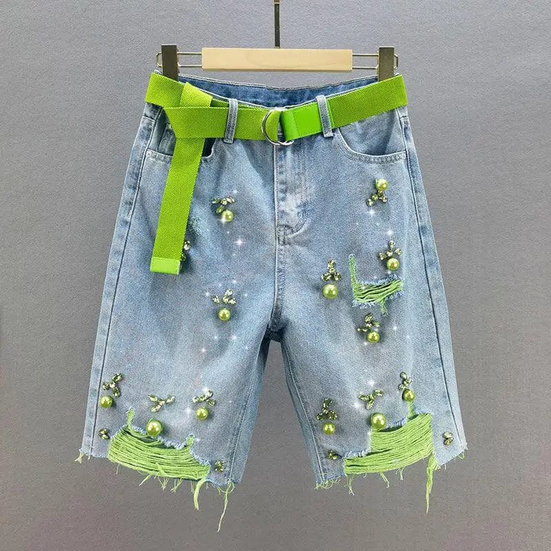 Teonclothingshop Modern and personalized women's denim shorts