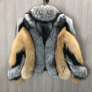 Teonclothingshop Modern women's jacket made of real fur