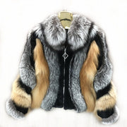 Teonclothingshop Modern women's jacket made of real fur