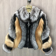 Teonclothingshop Modern women's jacket made of real fur